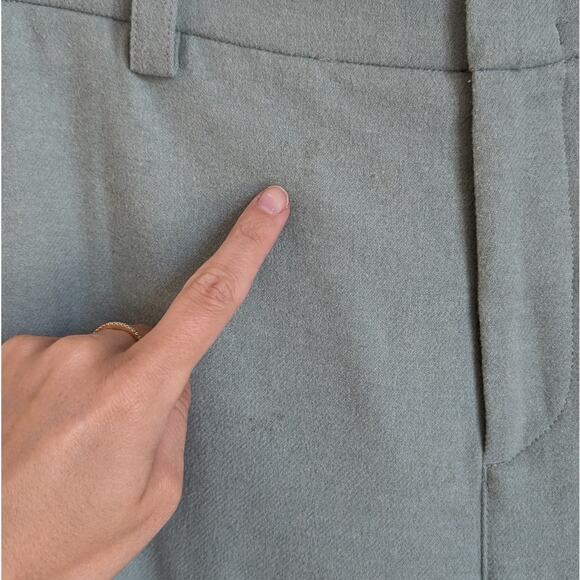 Vince Green Wool Blend Straight Leg Tailored Trouser Pants, size 6 - Picture 12 of 13